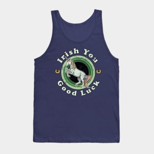 Irish You Good Luck - Vintage St Patricks Day Unicorn Tank Top